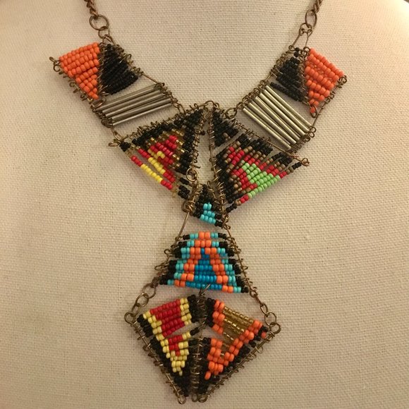Necklace Vintage Southwestern Handmade Children's Kid's Native American Design